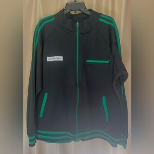 Vintage Style Starbucks Black and Green Bomber Jacket